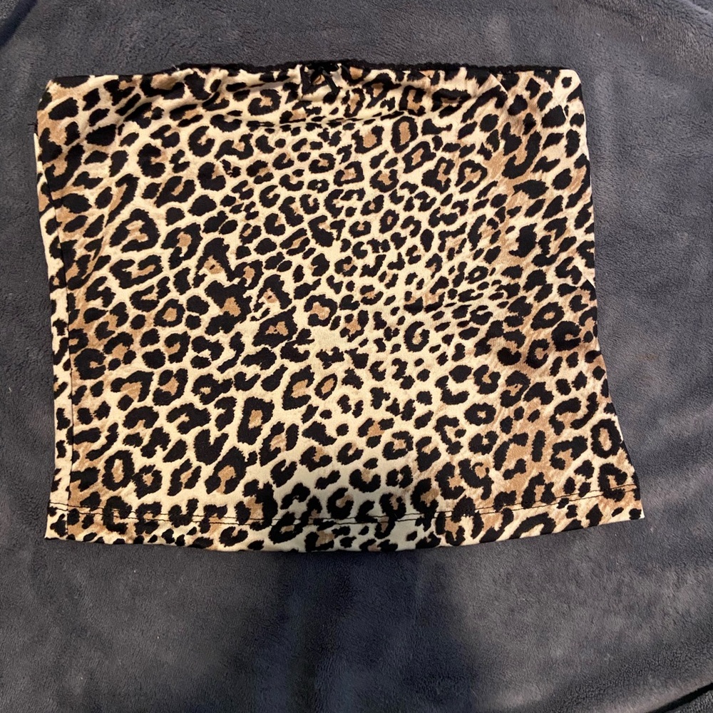 Leopard tube top
